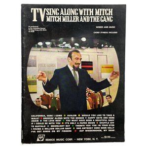 Sing Along with Mitch Miller and the Gang Vintage Piano Sheet Music 1961